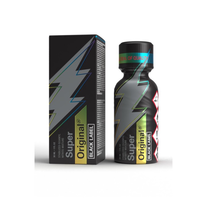 Poppers Super Original Black Label 30ml - Oralove