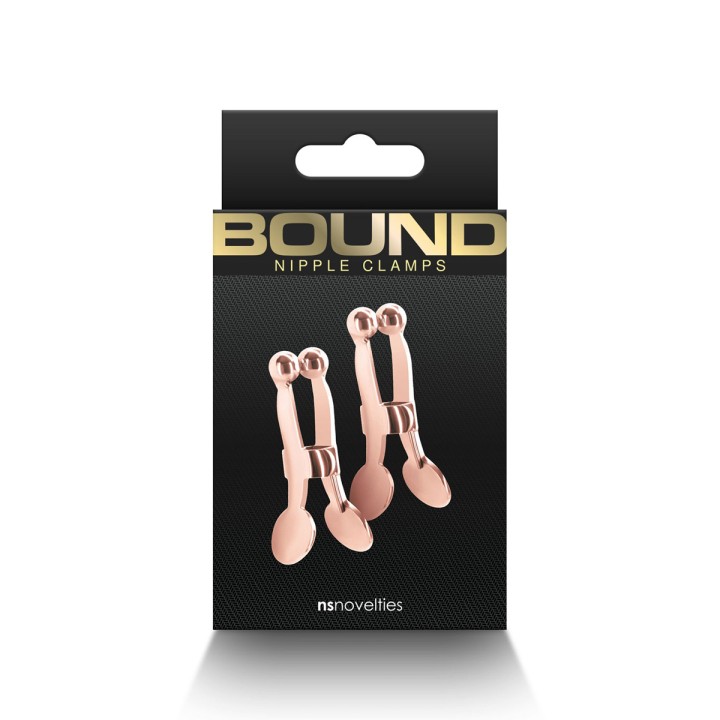 Pinces à tétons Bound rose gold - Oralove
