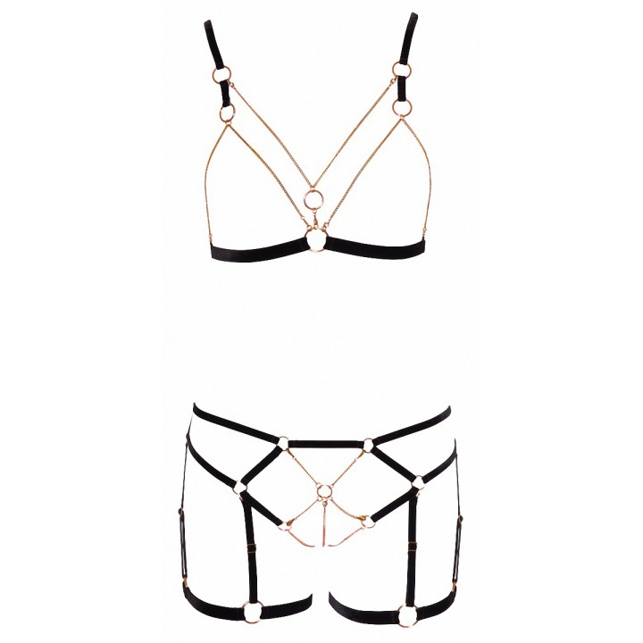 Ensemble harnais bijoux 2 pièces - Cotelli Lingerie - Oralove