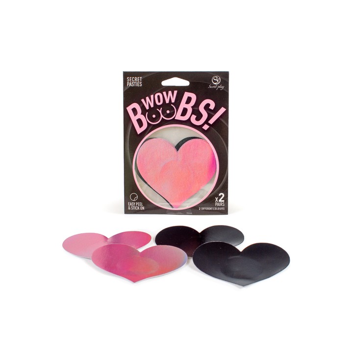 Cache-tétons coeur Wow Boobs - Secret Play - Oralove