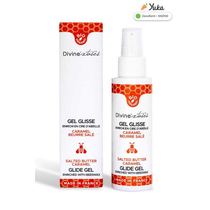 Lubrifiant Bio caramel beurre salé 100ml - Divinexstases - Oralove