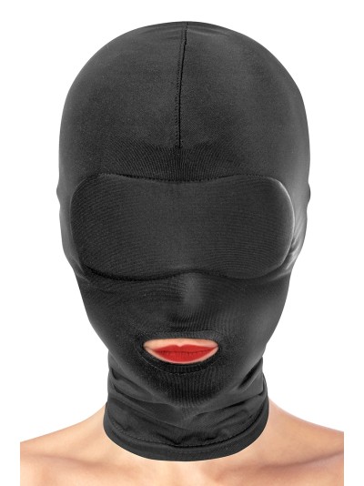 Cagoule BDSM bouche ouverte - Fetish Tentation