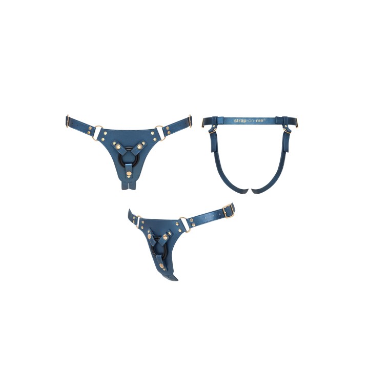 Harnais Generous bleu - Strap On Me - Oralove