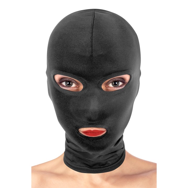 Cagoule BDSM 3 ouvertures - Fetish Tentation