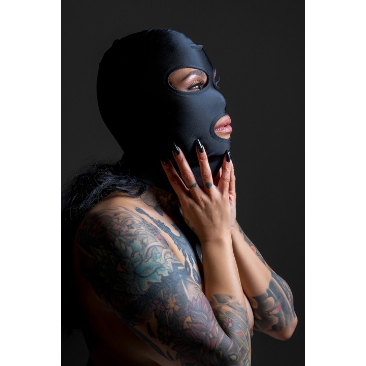 Cagoule BDSM 3 ouvertures - Taboom - Oralove