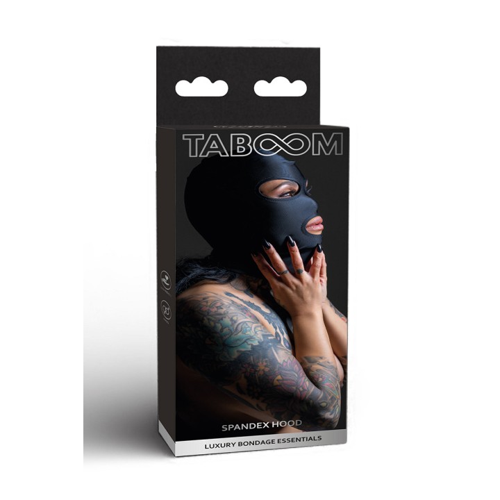 Cagoule BDSM 3 ouvertures - Taboom - Oralove