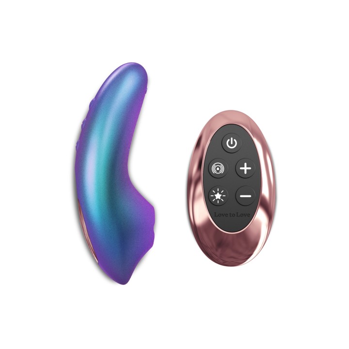 Masseur clitoridien télécommandé Dreamer Iridescent Turquoise - Love to Love - Oralove