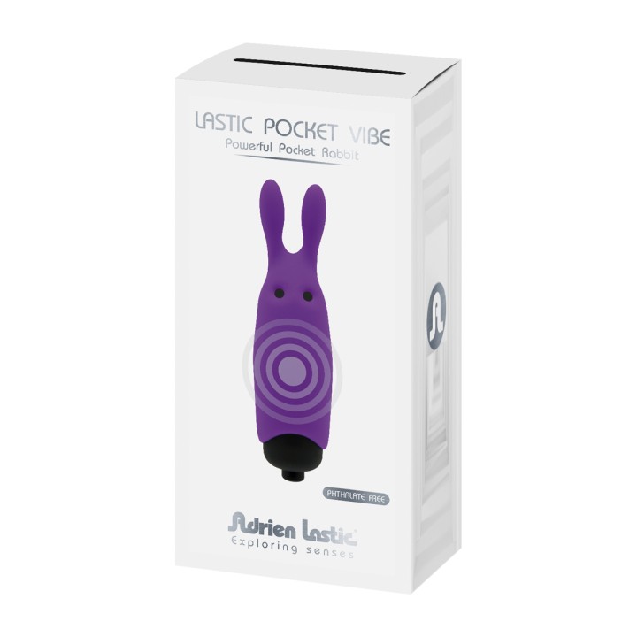 Pocket vibe lapin violet - Adrien Lastic - Oralove