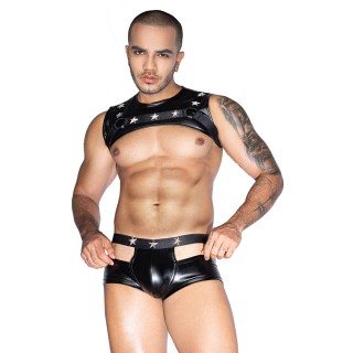 Ensemble sexy deux pièces noir - J Lingerie - Oralove