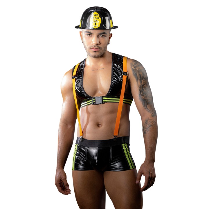 Costume pompier sexy 4 pièces - J Lingerie - Oralove