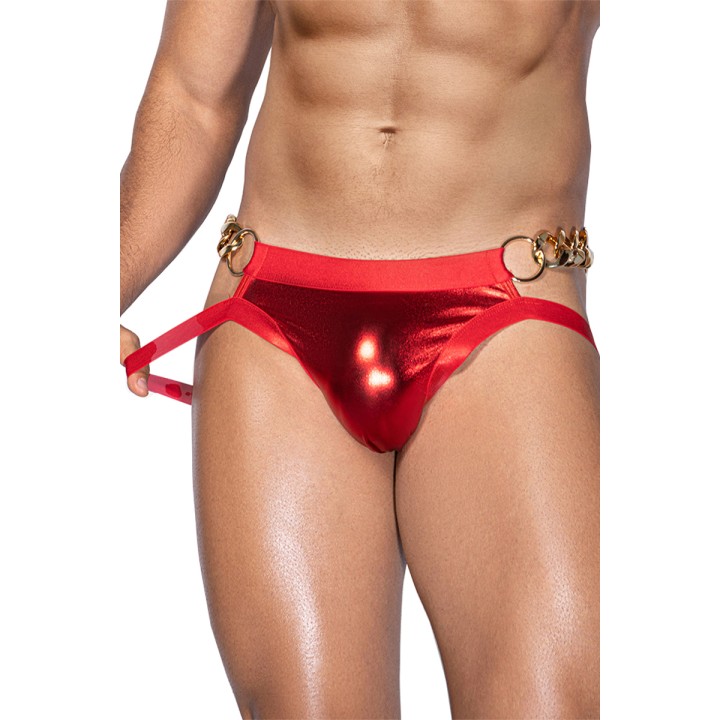 Jock-Strap rouge brillant - J Lingerie - Oralove