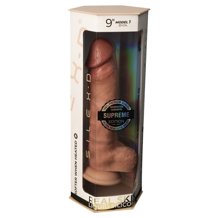 Gode Real Skin Supreme Model 1 flesh 23 cm - SilexD - Oralove