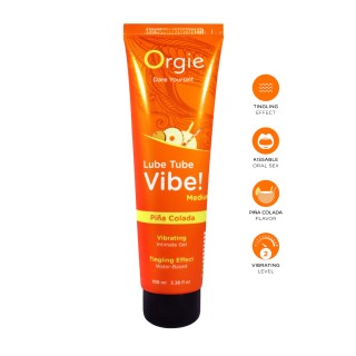 Lubrifiant Lube Tube Vibe (Medium) Pina Colada 100ml - Oralove