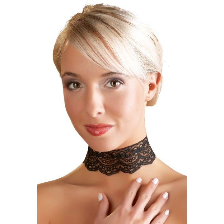 Collier sexy en dentelle - Cotelli Accessoires - Oralove
