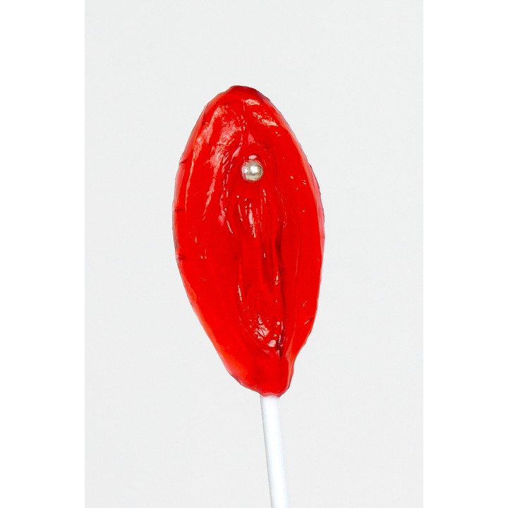 Sucette vulve fraise - Secret Play - Oralove