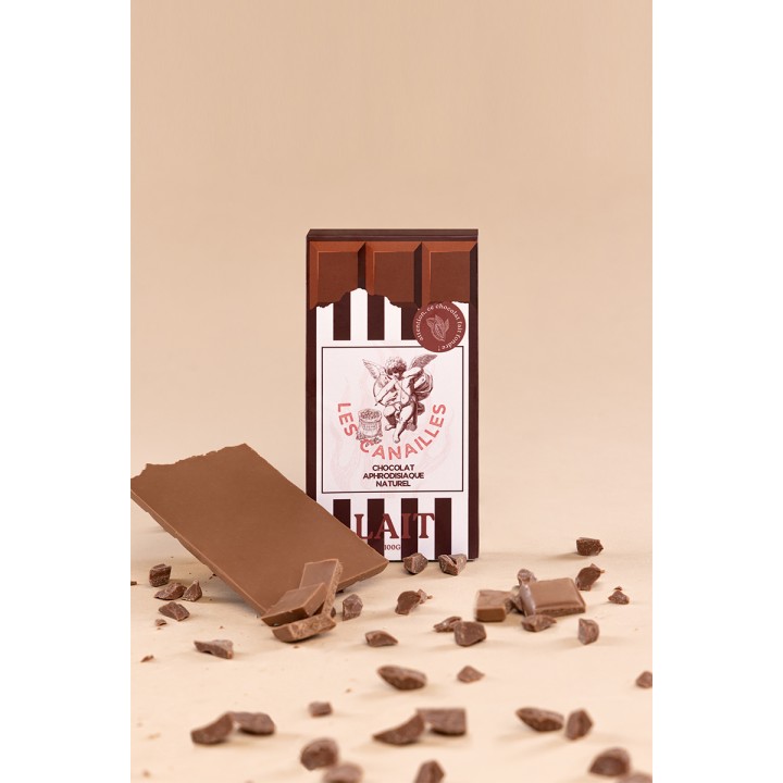 Chocolat au lait - Tablette 100g - Les canailles - Oralove