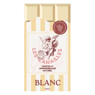 Chocolat blanc - Tablette 100g - Les canailles - Oralove