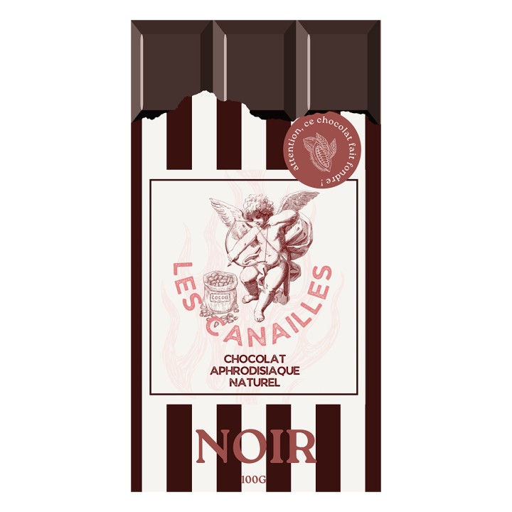 Chocolat noir - Tablette 100g - Les canailles - Oralove