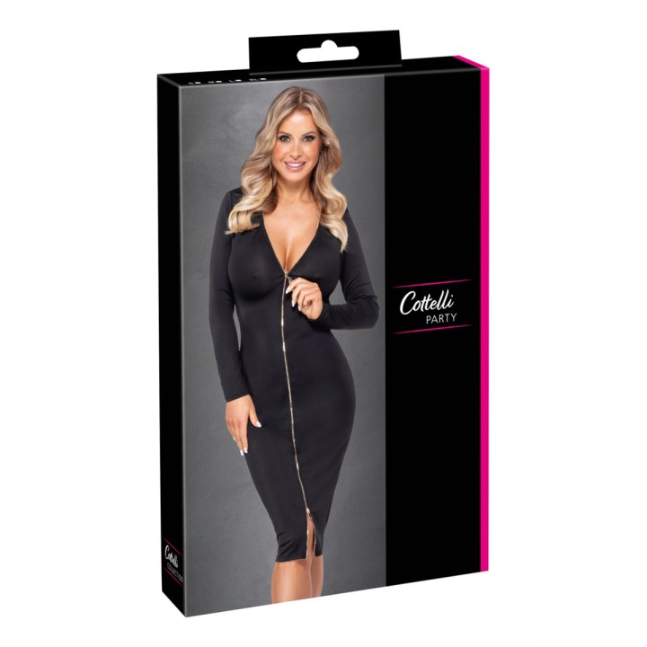 Robe noire à manches longues - Cotelly Party - Oralove