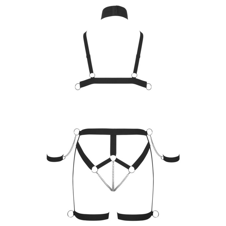 Ensemble harnais Strappy Bikini - Bad Kitty - Oralove