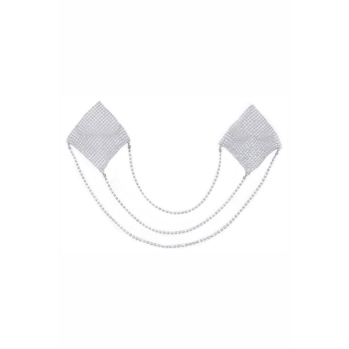 Caches tétons Losange avec chainettes - Cotelli Accessoires - Oralove