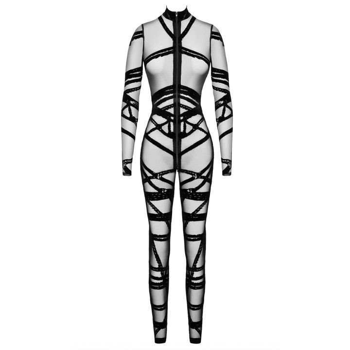 Combinaison floquée Bondesque F357 - Noir Handmade - Oralove