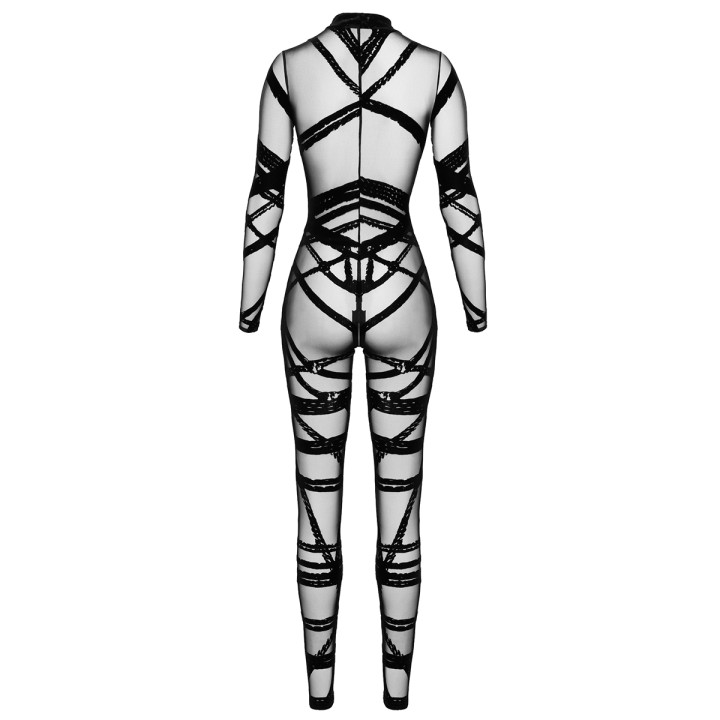 Combinaison floquée Bondesque F357 - Noir Handmade - Oralove