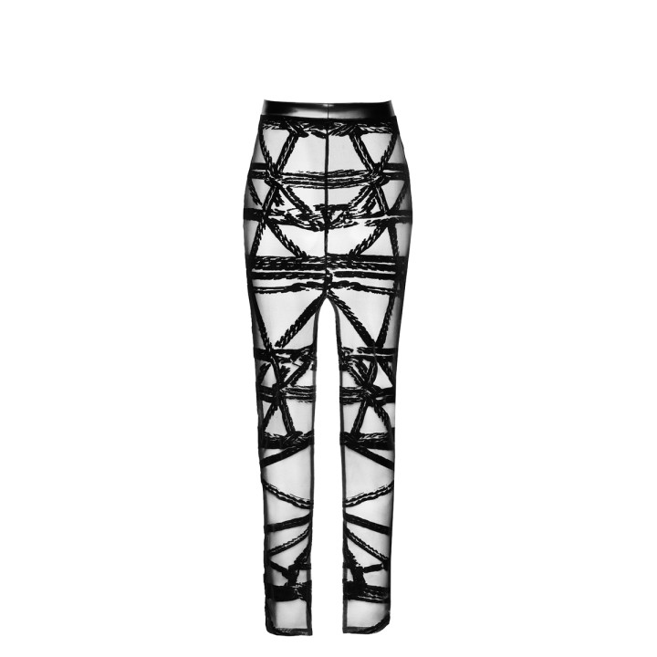 Jupe longue fendue Bondesque F360 - Noir Handmade - Oralove