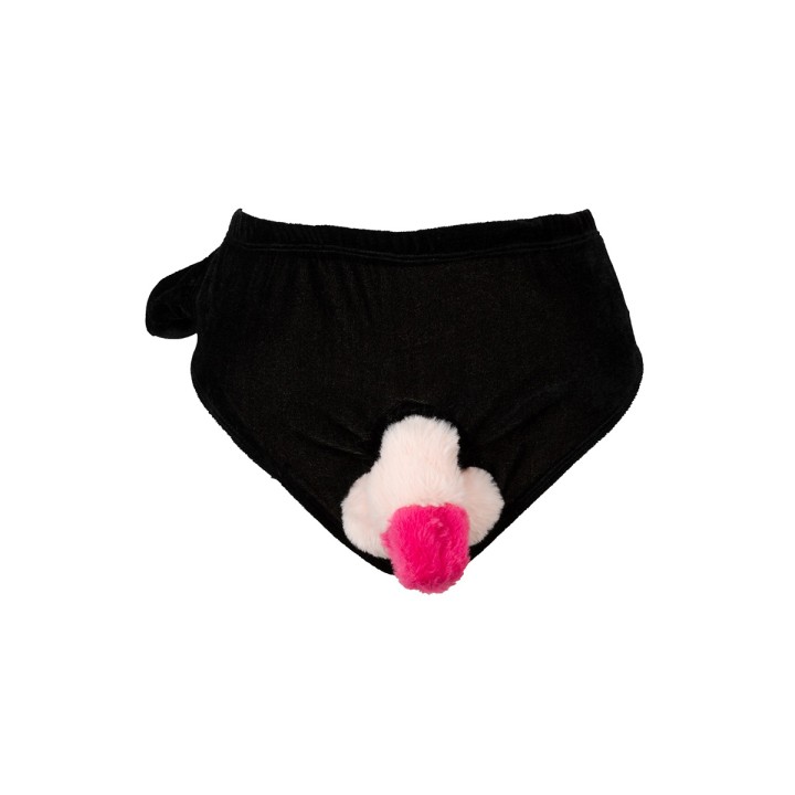 Slip avec pénis en peluche mobile - Oralove