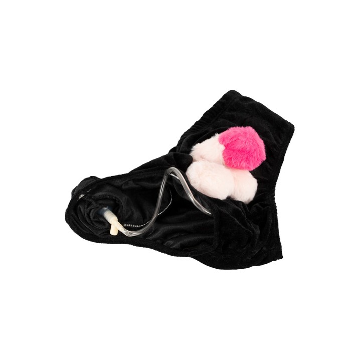 Slip avec pénis en peluche mobile - Oralove