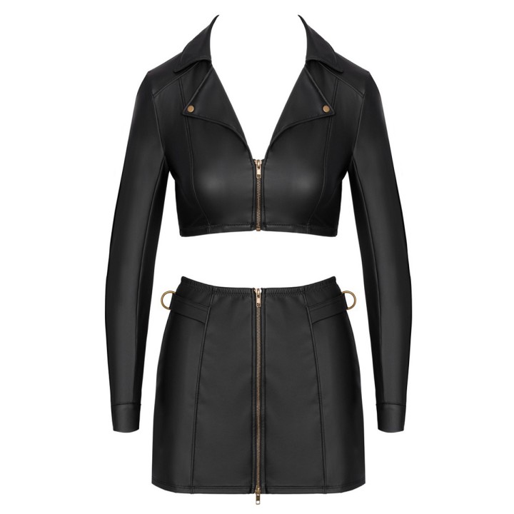 Ensemble top et jupe courte noir - Cottelli PARTY - Oralove