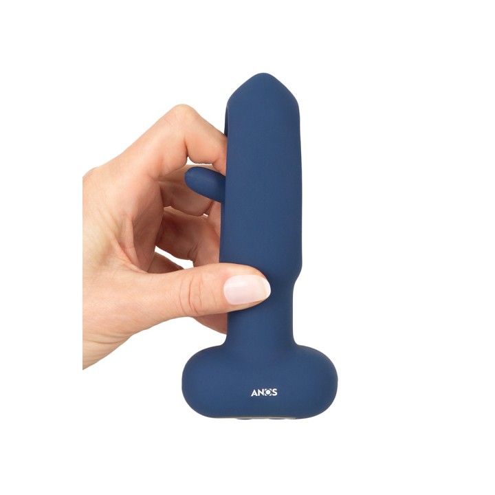 Plug anal vibrant avec langue oscillante - Anos - Oralove