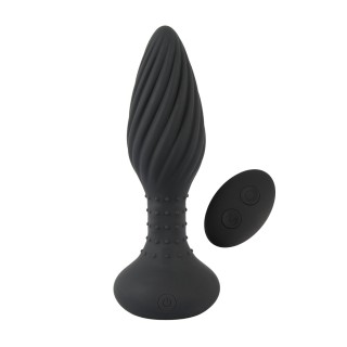 Plug anal vibrant et rotatif télécommandé - Anos - Oralove