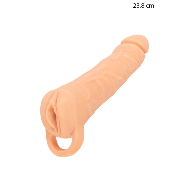 Masturbateur et extension de pénis 23,8 cm - Nature Skin - Oralove
