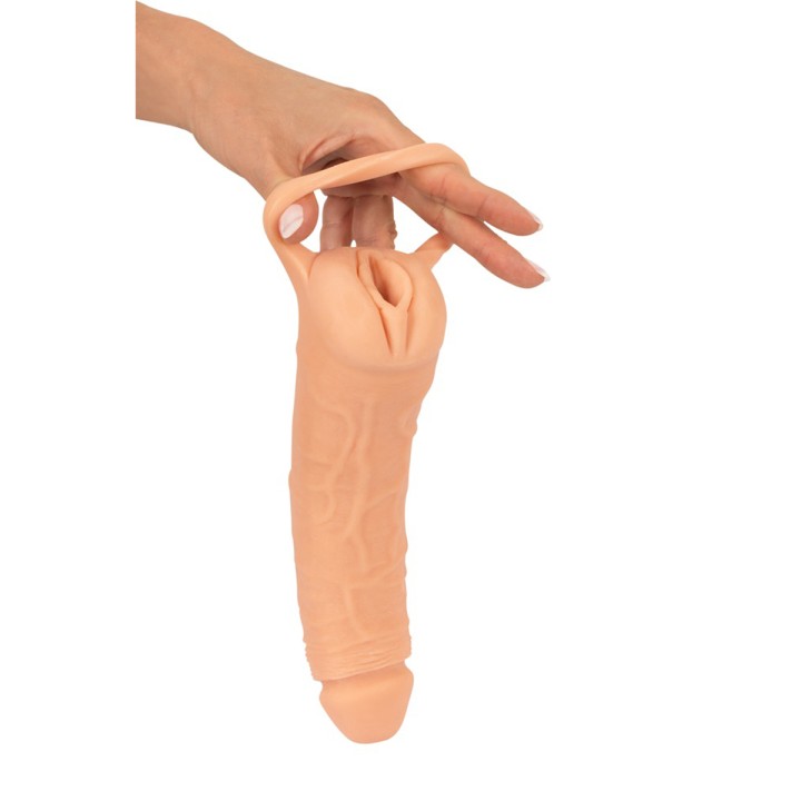 Masturbateur et extension de pénis 23,8 cm - Nature Skin - Oralove