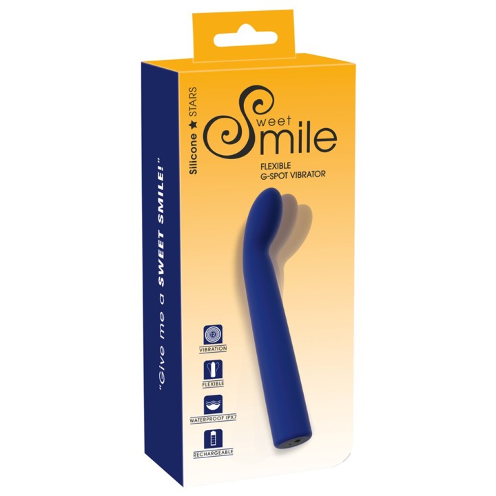Vibro point G flexible 18,6 x 2,5 cm - Sweet Smile - Oralove