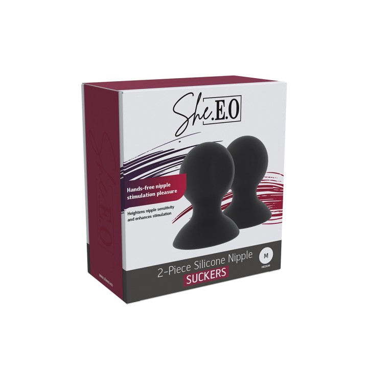 Suceurs de mamelons en silicone taille M - She.E.O - Oralove