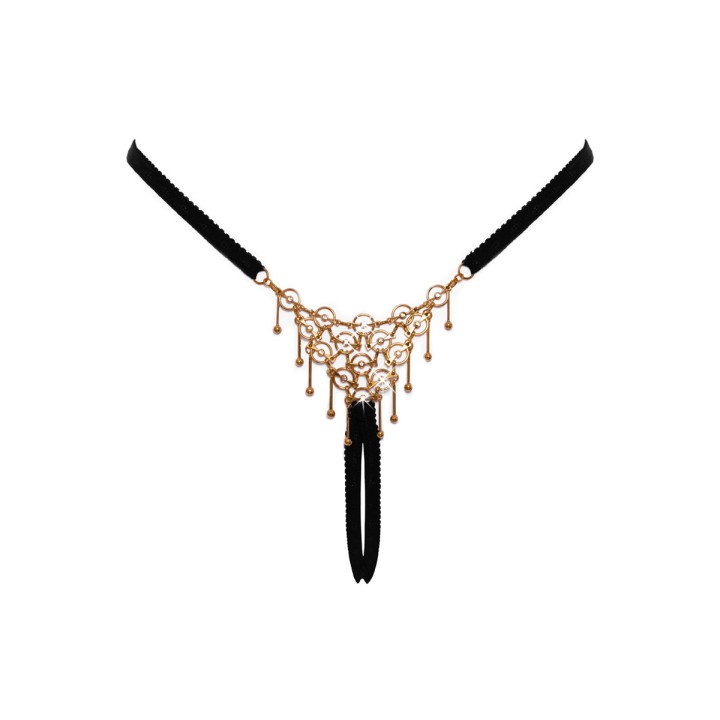 String ouvert avec design bijou - Cottelli LINGERIE - Oralove