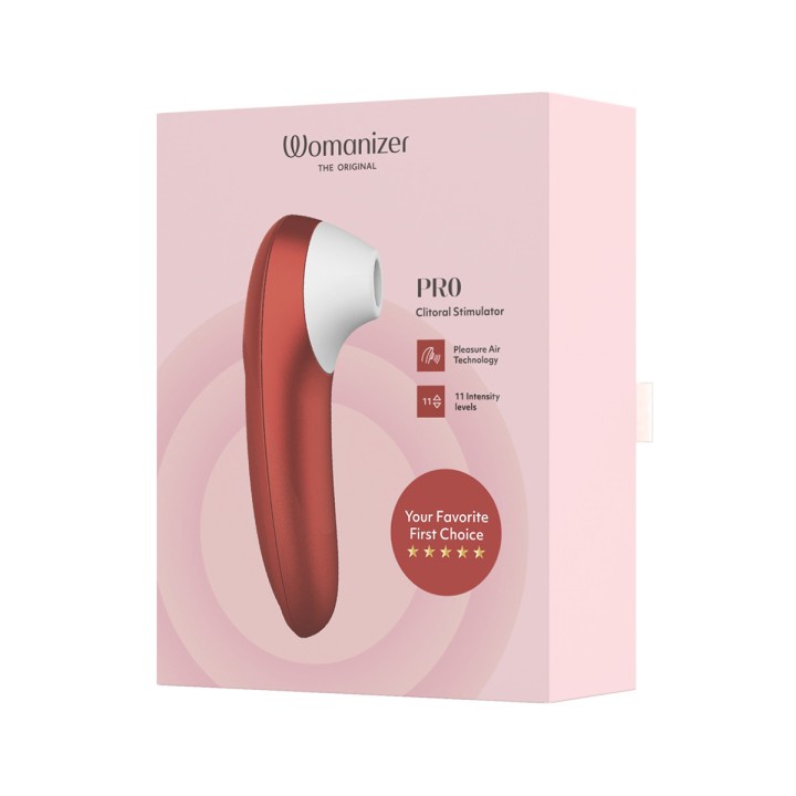 Stimulateur clitoridien Womanizer Pro rouge - Oralove