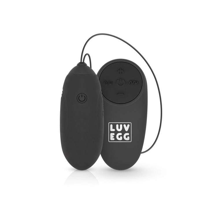 Oeuf vibrant télécommandé noir - LUV EGG - Oralove