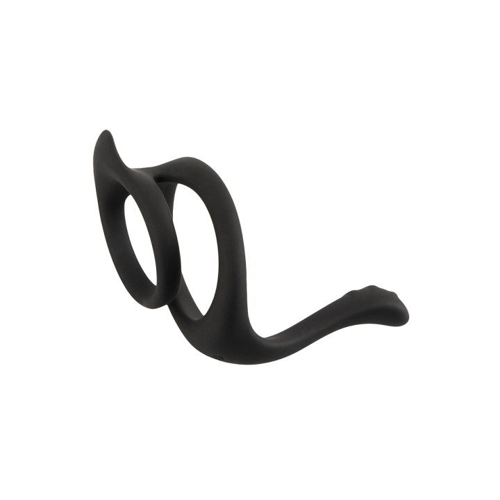 Cock & Ball Ring liquid silicone avec écarteur de périnée - Erecto - Oralove