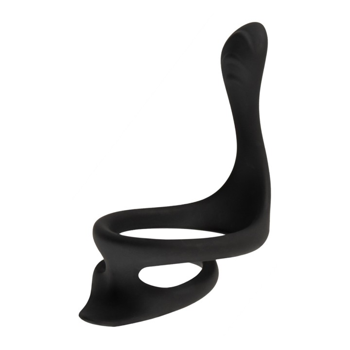 Cock & Ball Ring liquid silicone avec écarteur de périnée - Erecto - Oralove