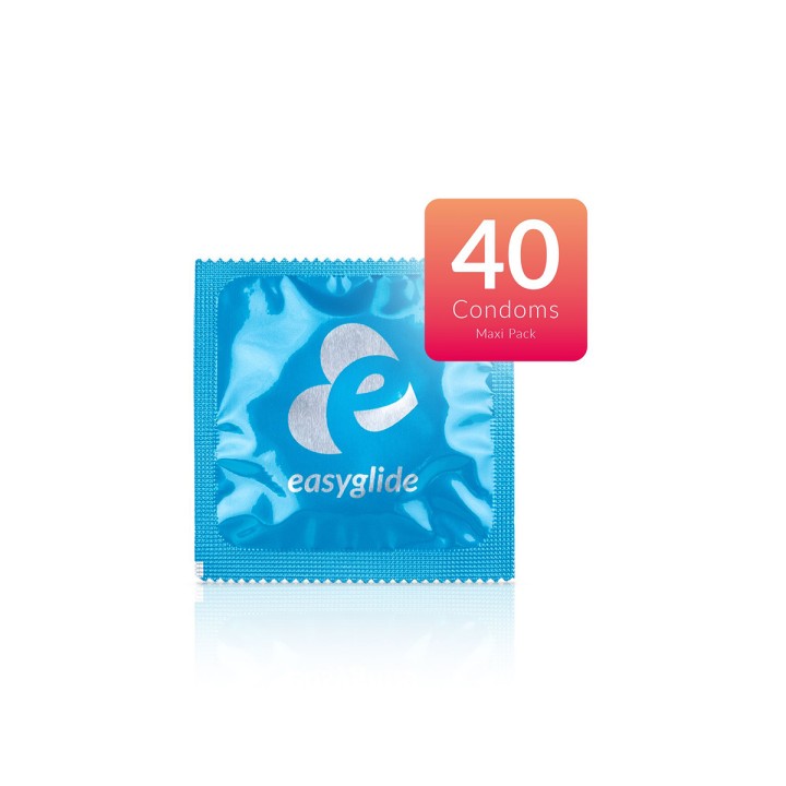40 préservatifs Ribs and Dots - EasyGlide - Oralove