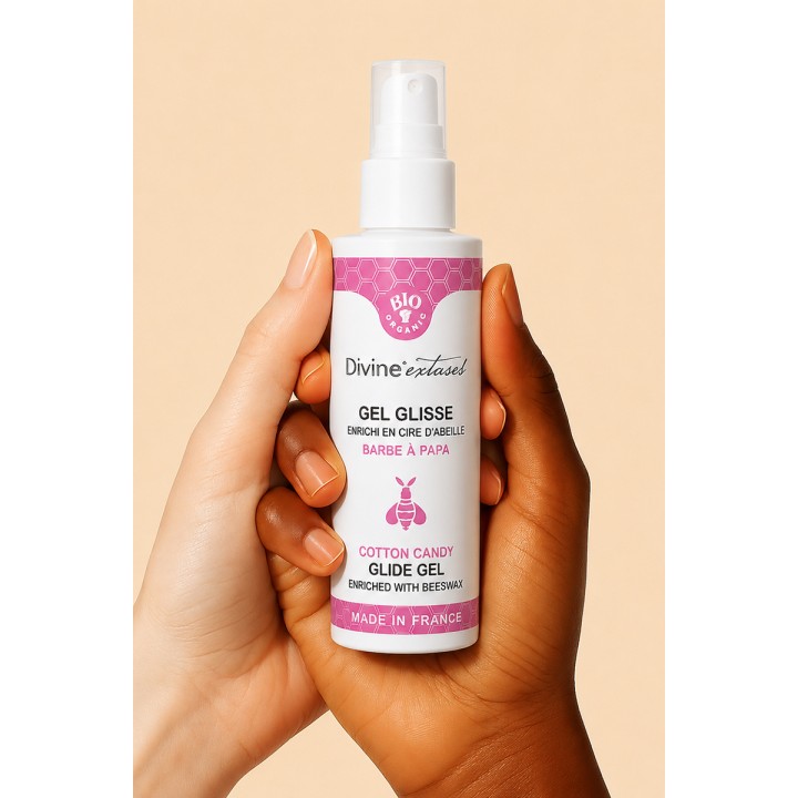 Lubrifiant Bio Barbe à papa 100ml - Divinexstases - Oralove