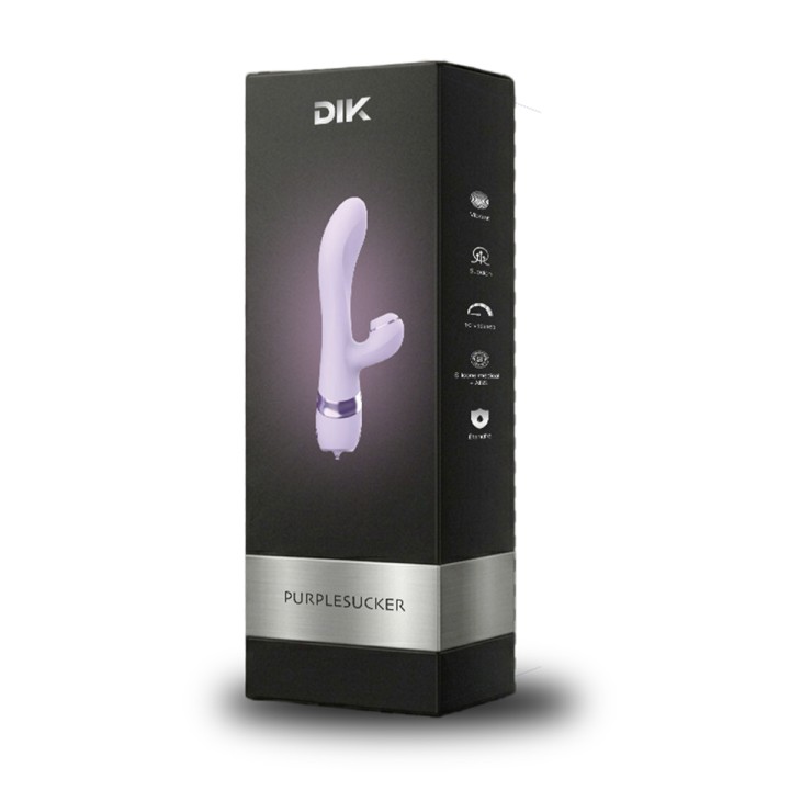 Vibro Rabbit 3 en 1 Purple Sucker - DIK - Oralove