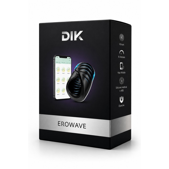 Masturbateur masculin connecté Erowave - DIK - Oralove
