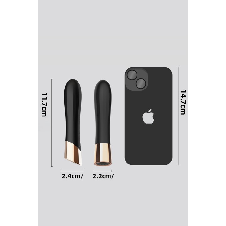 Mini vibro rechargeable en silicone Luxstick - DIK - Oralove