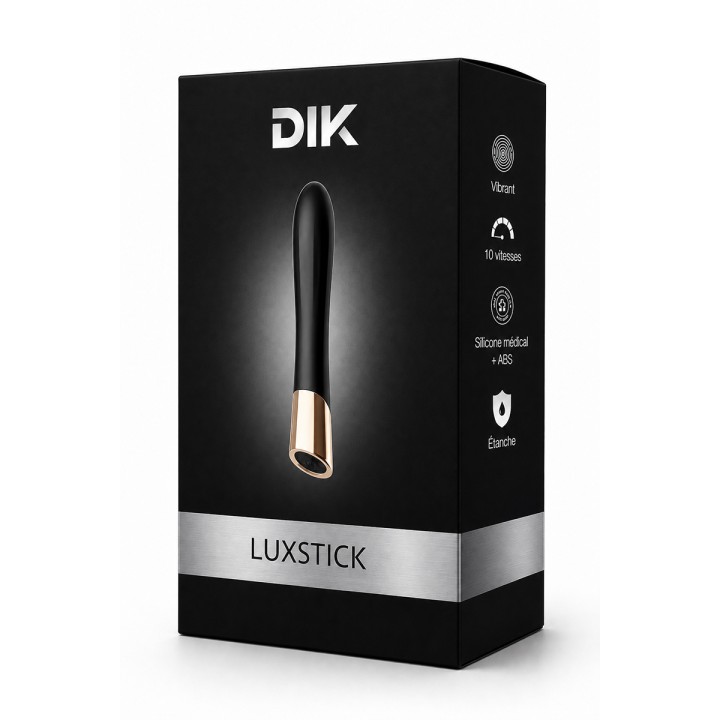 Mini vibro rechargeable en silicone Luxstick - DIK - Oralove