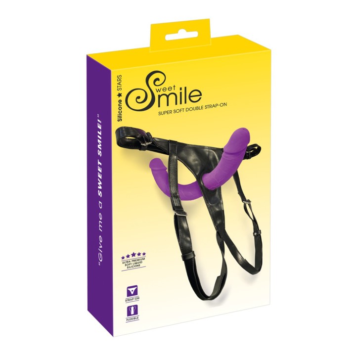 Double Strap-On ultra doux - Sweet Smile - Oralove