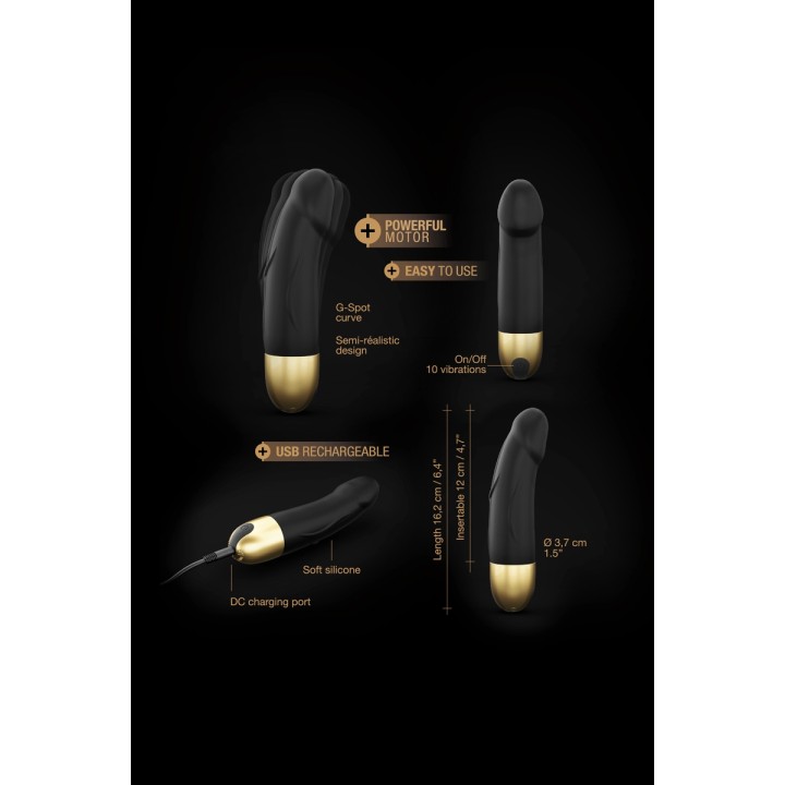 Vibro rechargeable Real Vibration gold S 2.0 - Dorcel - Oralove